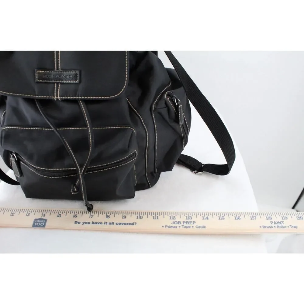 Hush Puppies Black Nylon Cargo Backpack